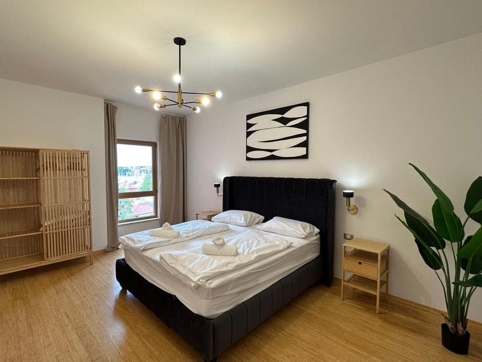 Spring, Bed, Day, Summer, Photo of the whole room, Bedroom, towels, wardrobe