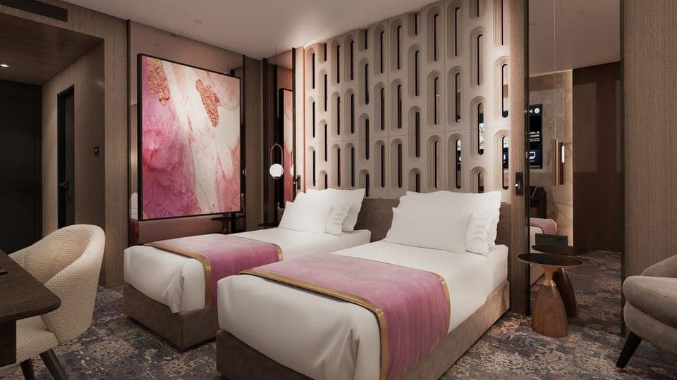 Bed, Photo of the whole room, Seating area, Bedroom