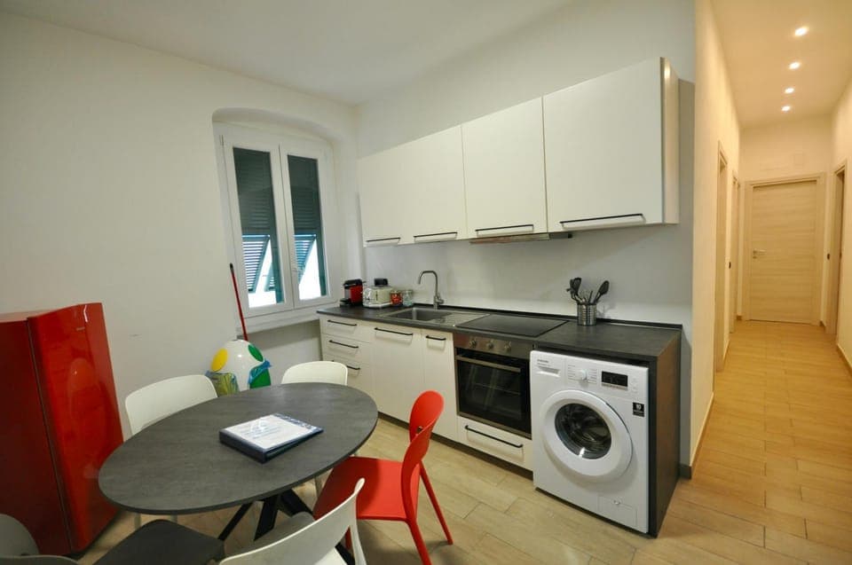 washing machine, kitchen