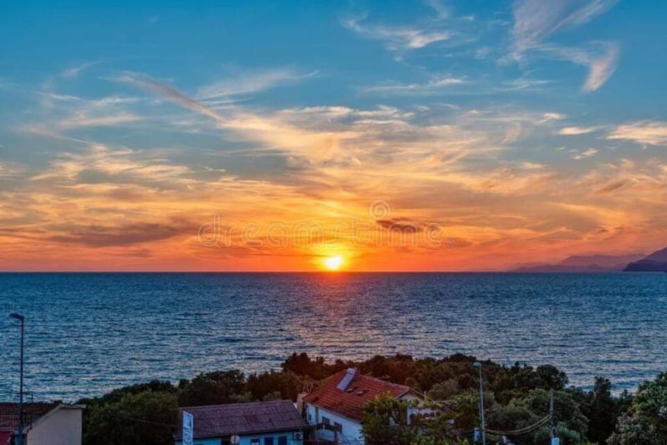 Natural landscape, Sea view, Sunset