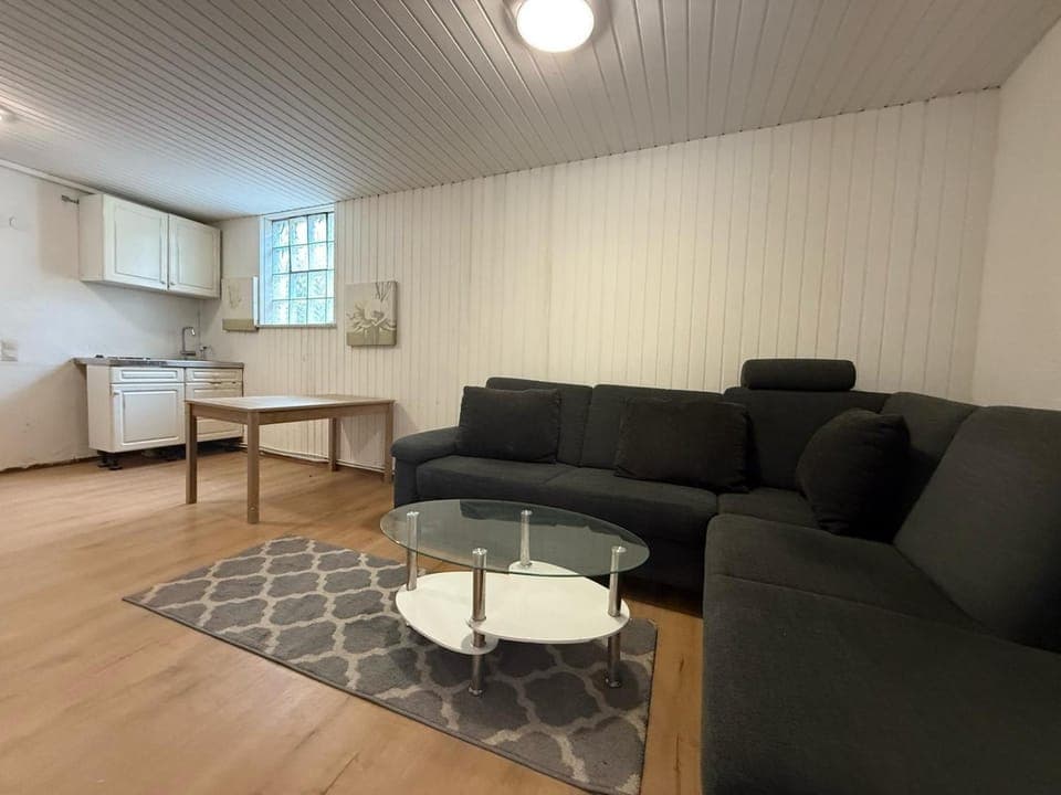 Kitchen or kitchenette, Living room, Seating area