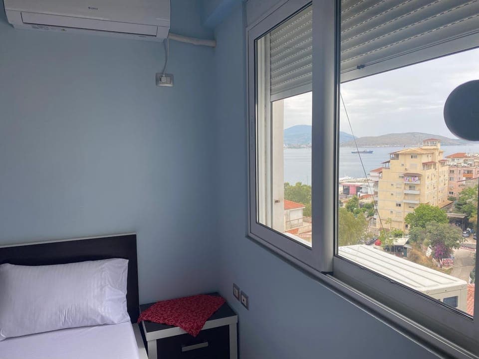 Natural landscape, View (from property/room), Bedroom, air conditioner