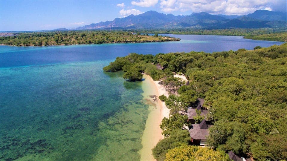 Private beach