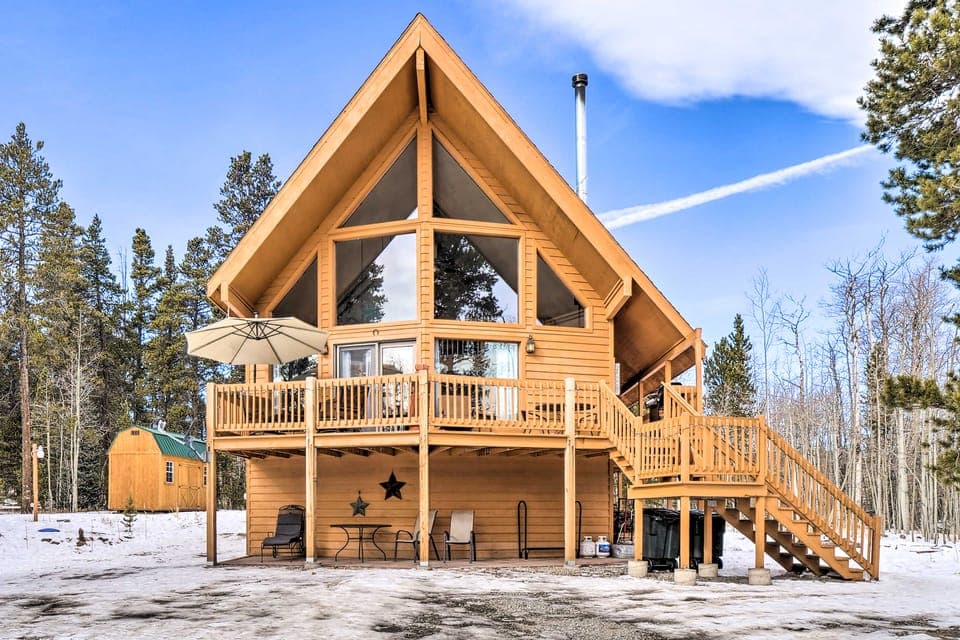22STR-00047 Fairplay Cabin w/ Deck on 3 Acres! House in Park County