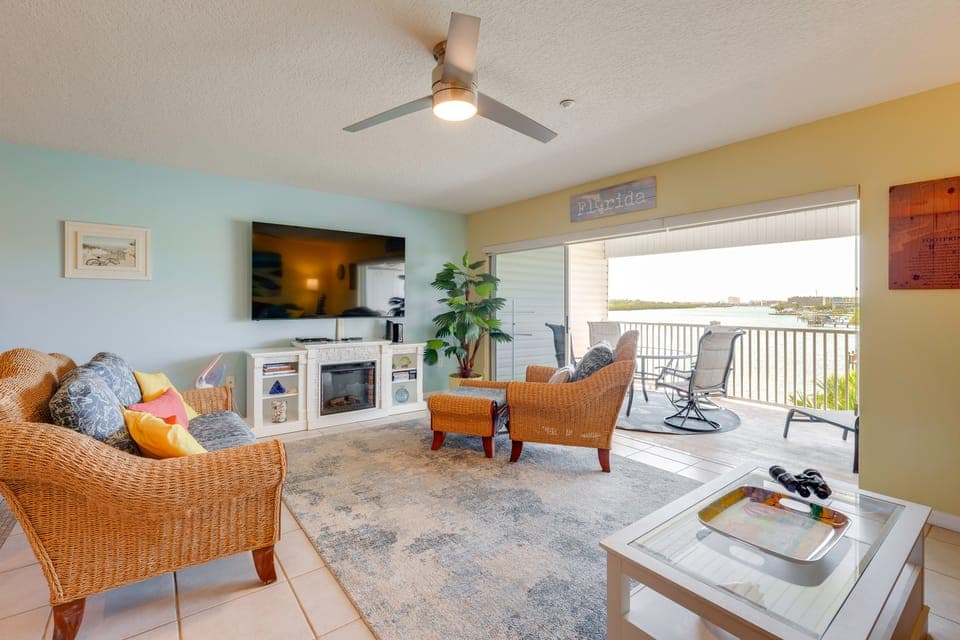 Large Balcony & Water Views: Indian Shores Condo! Apartment in Indian Shores
