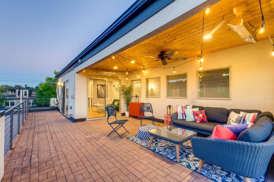Heated Rooftop Deck & Mtn Views: Denver Retreat Apartment in Englewood