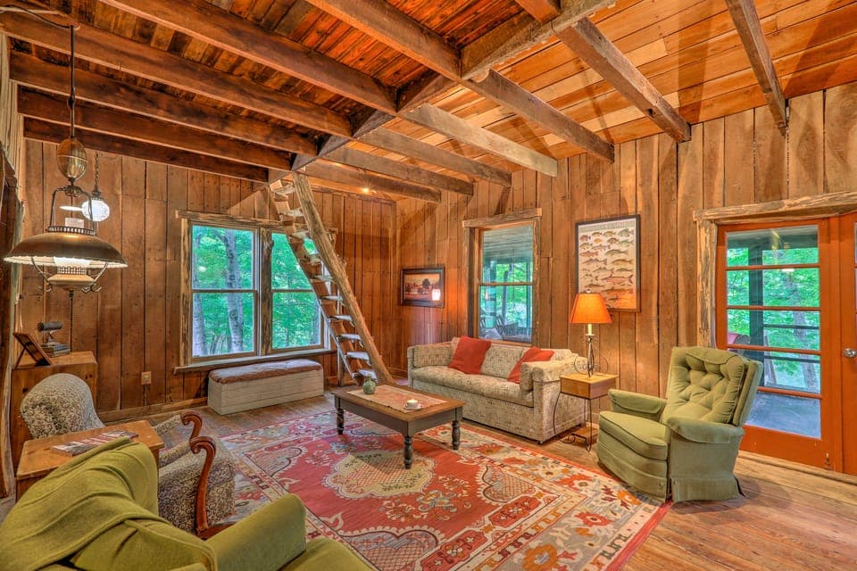Rustic Cabin in the Woods: 2-Acre Fishing Pond! House in Rising Sun