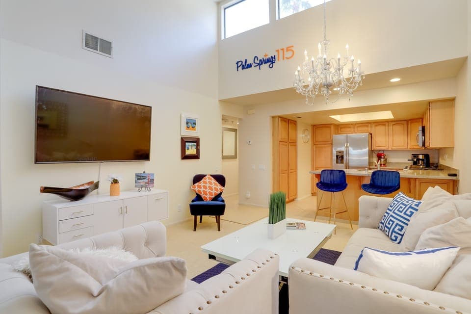 Resort Amenities: Updated Palm Springs Villa Apartment in Palm Springs