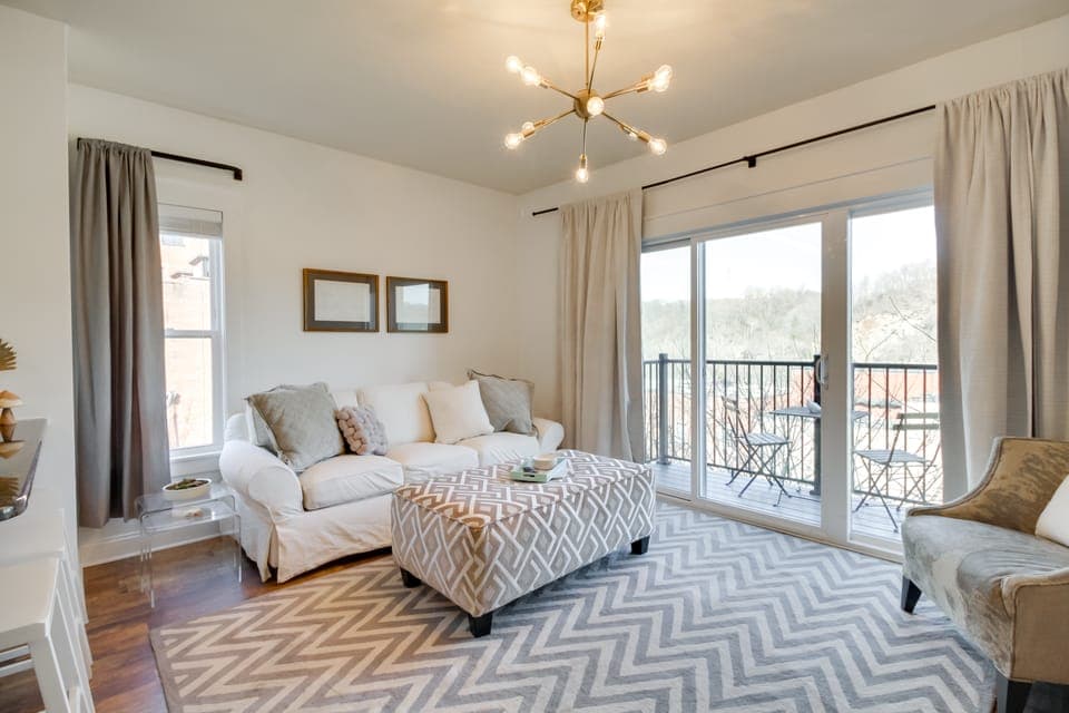 Walkable Lynchburg Condo w/ Private Balcony Apartment in Madison Heights