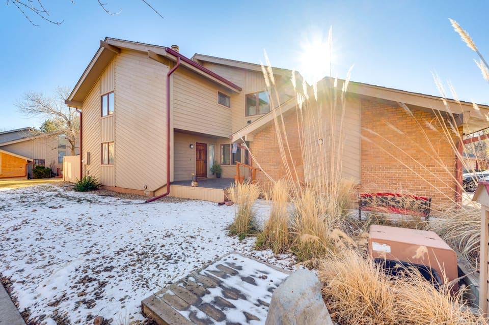 2 Mi to CU Boulder: Townhome w/ Private Deck! Apartment in Boulder