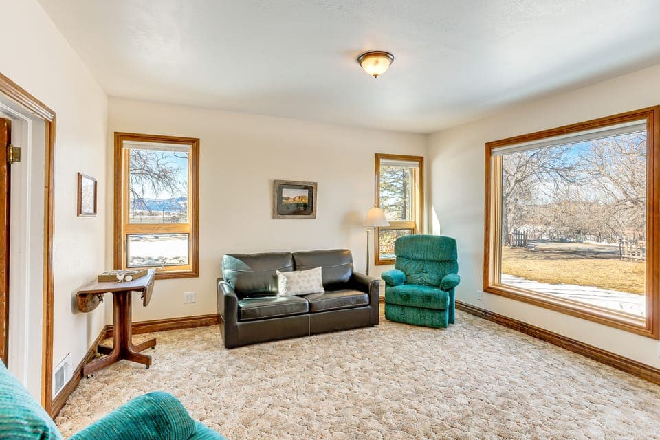 Patio & Mountain Views: Farmhouse in Mancos! House in La Plata County