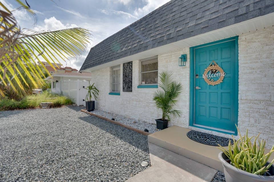 Walk to Redington Beach: Renovated Duplex w/ Patio House in North Redington Beach