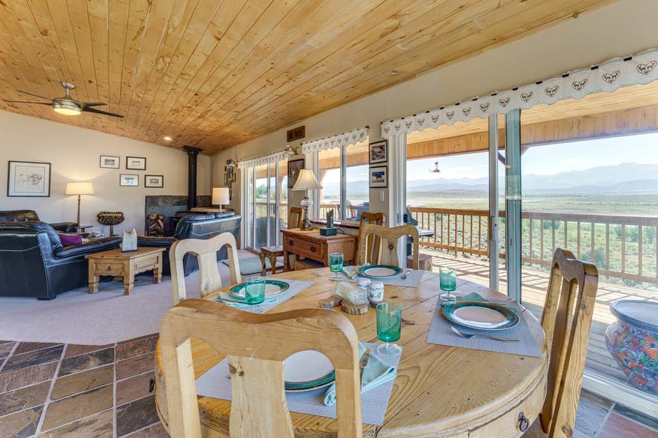 Walk to Lake: Scenic Southern Colorado Escape! House in Colorado