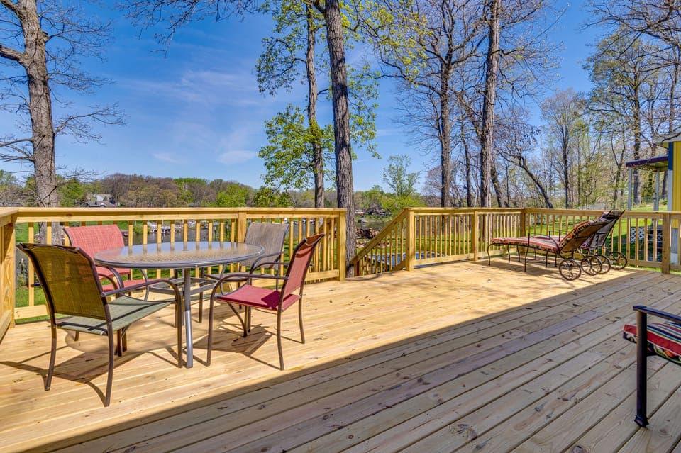 Large Deck, Water Views! Home Near Lake Freeman House in Indiana