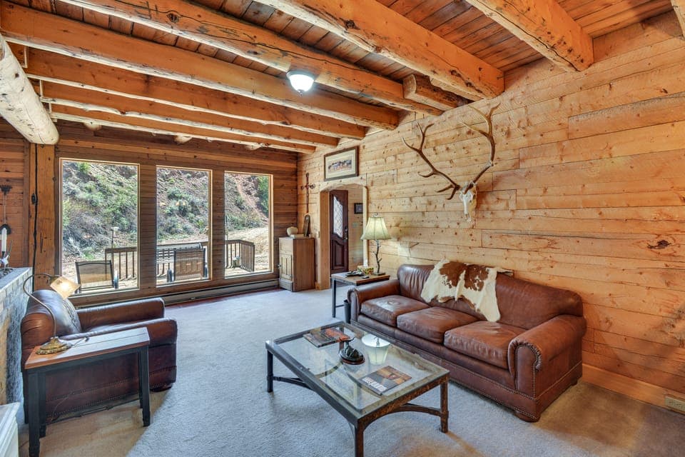 Fire Pit: 20-Acre Creekfront Retreat in Gunnison! House in Colorado