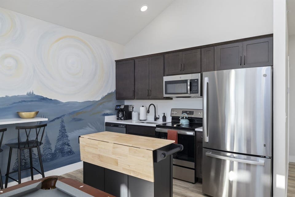 2nd kitchen with rollaway island