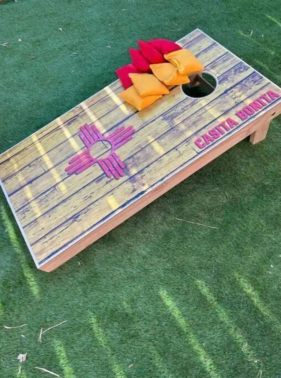 Enjoy the game shed equipped with multiple games to include Corn hole