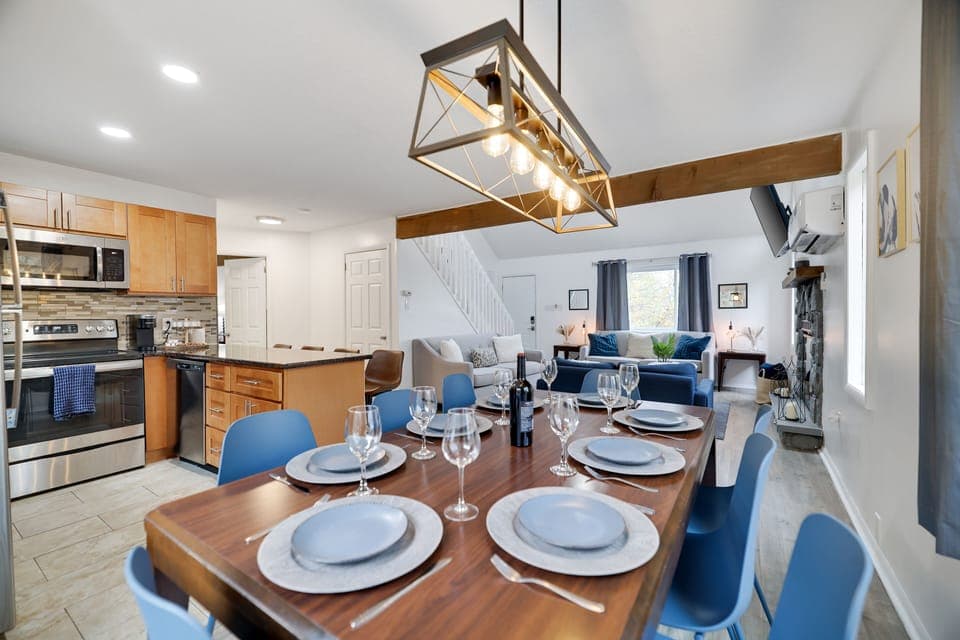 Dining table for 8.