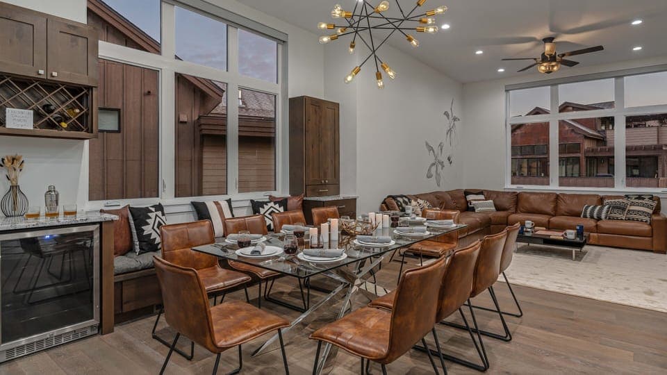 Dining area on main level seats 10