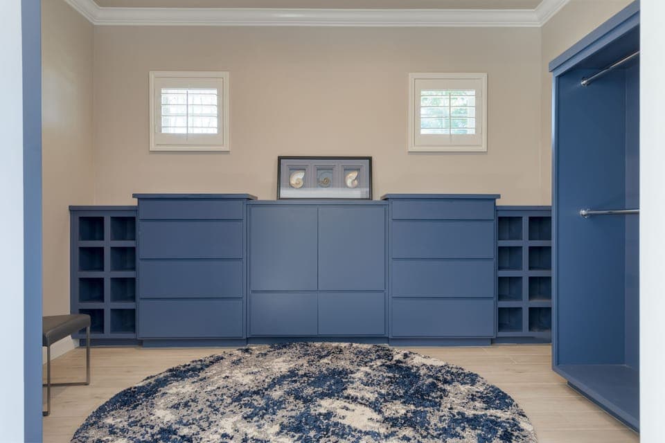 Primary bedroom's walk-in closet.