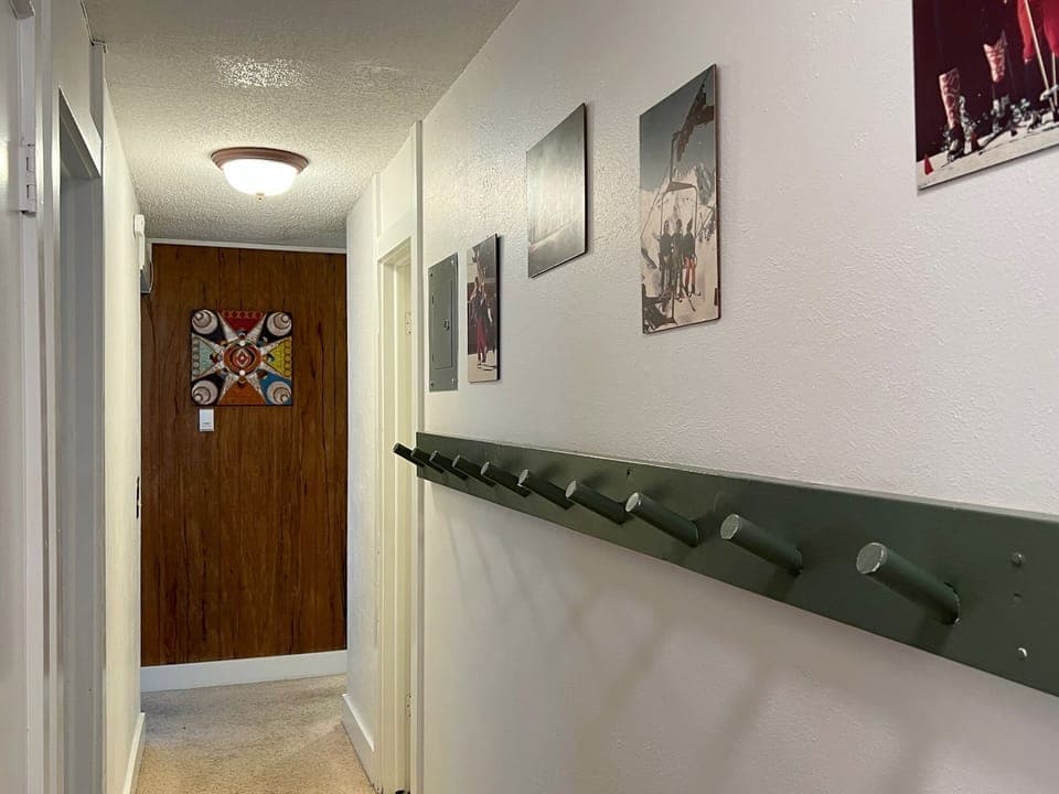 Hallway with coat rack