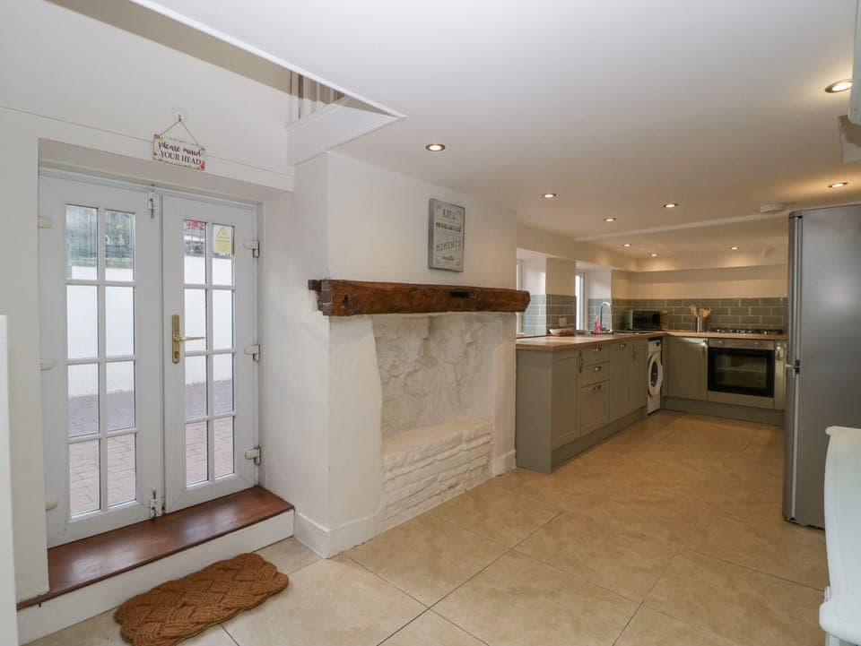 Fridge, dishwasher, electric kettle, toaster