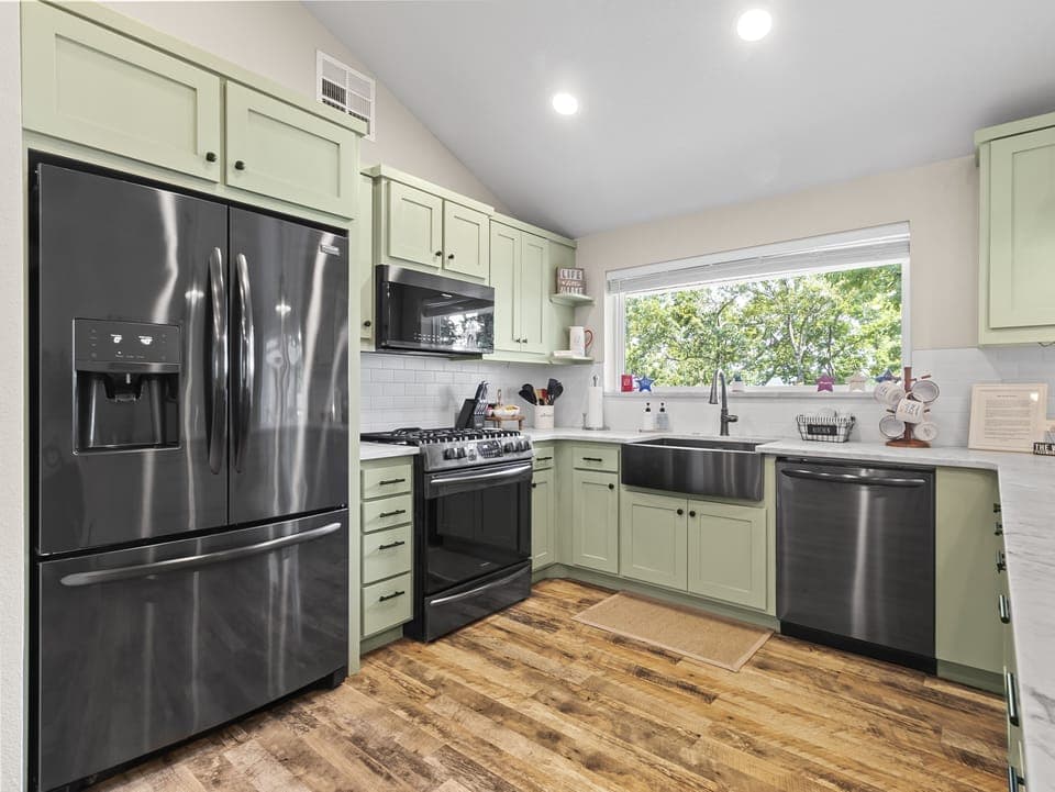 Fully Stocked Kitchen With A View