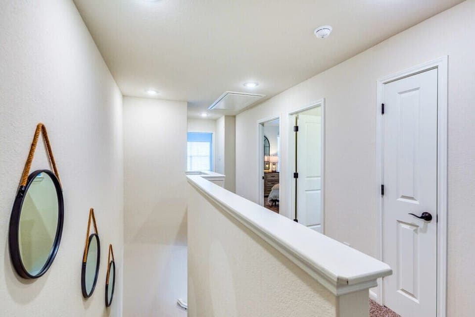 spaces to the bedrooms