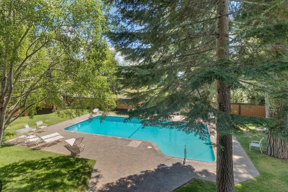 Outside seasonal pool