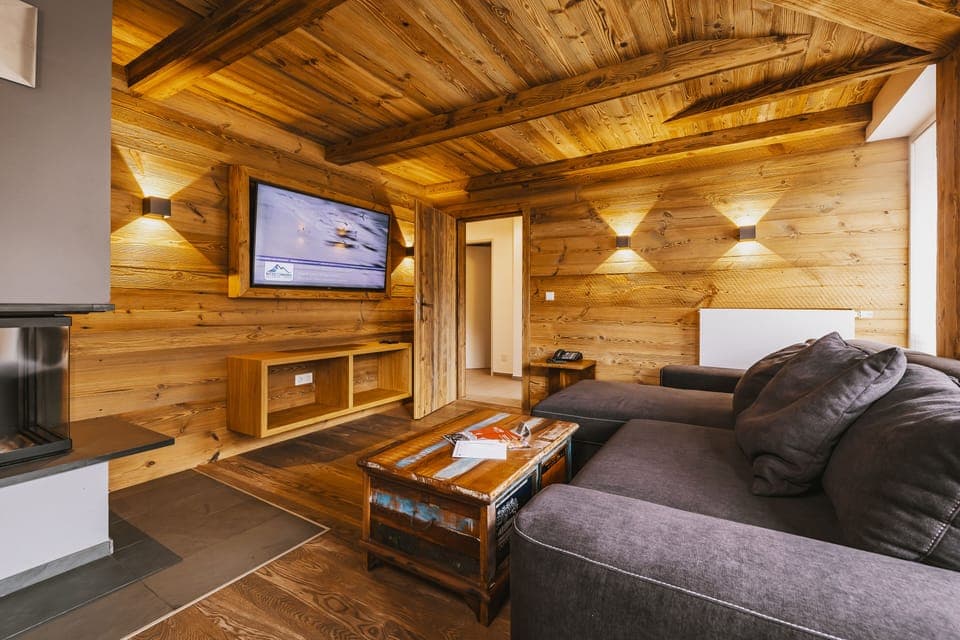 Apartment, 3 Bedrooms (Excl. 215 EUR cleaning fee) | Living area | Flat-screen TV