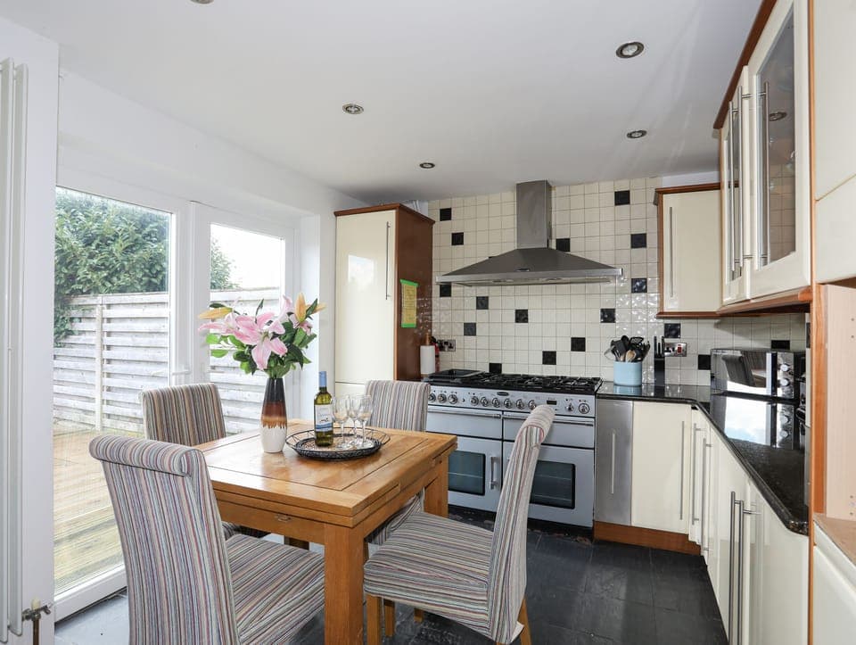 Fridge, dishwasher, electric kettle, toaster