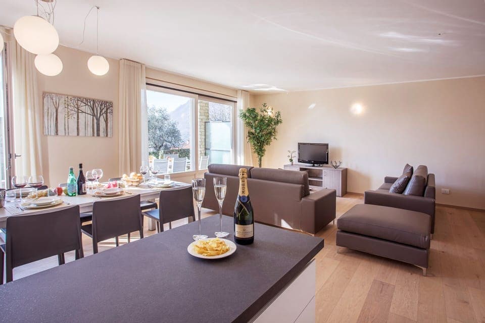 Ample dining inside or alfesco.