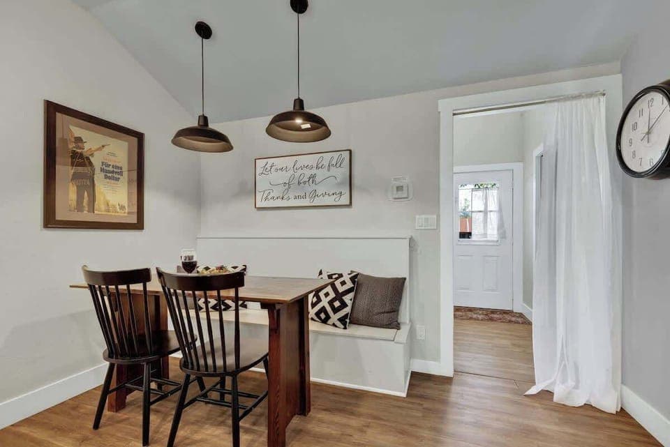 Seating for all at the dinner table.