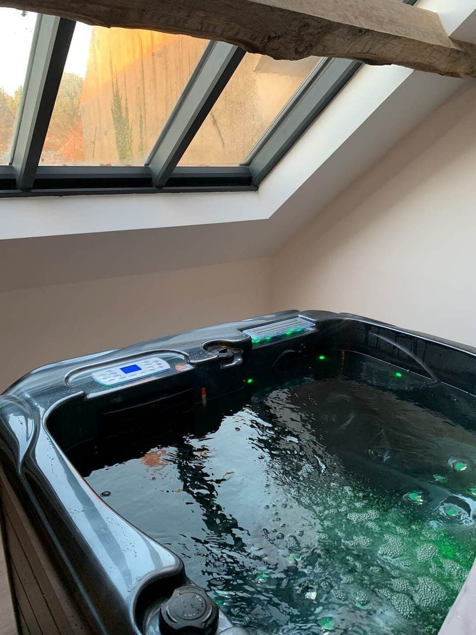 Jacuzzi vue campagne