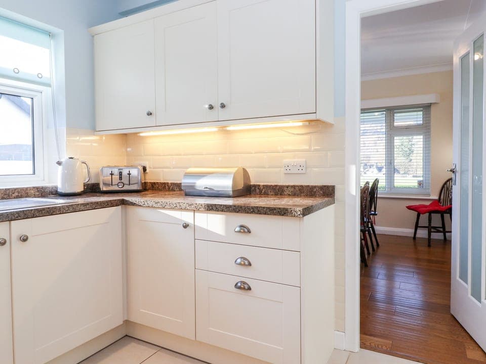 Fridge, dishwasher, electric kettle, toaster