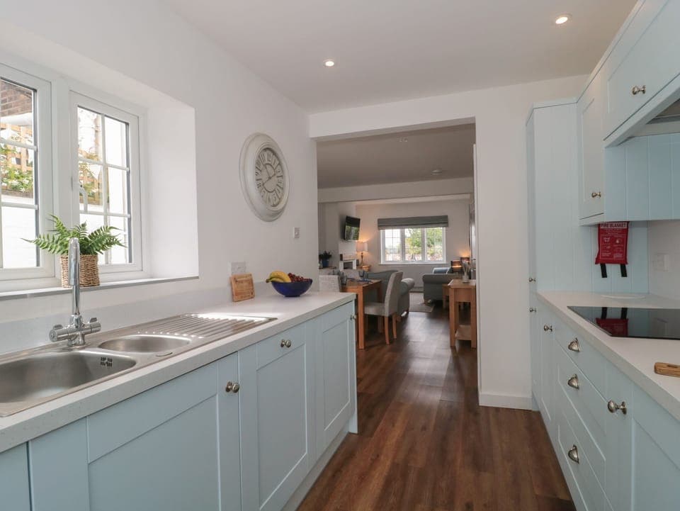 Fridge, dishwasher, electric kettle, toaster