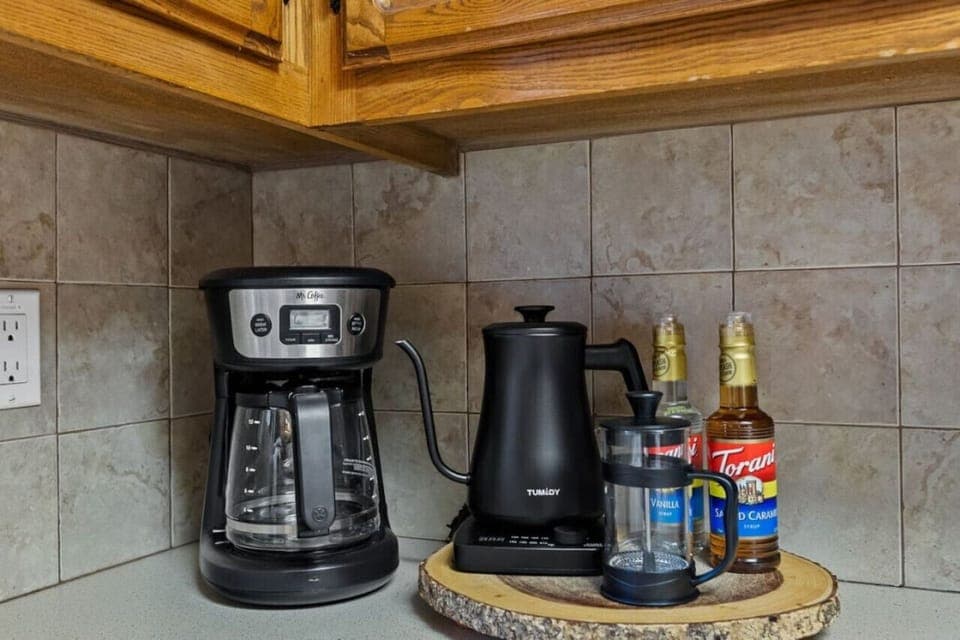 Coffee station available.