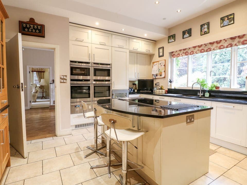 Fridge, dishwasher, electric kettle, toaster