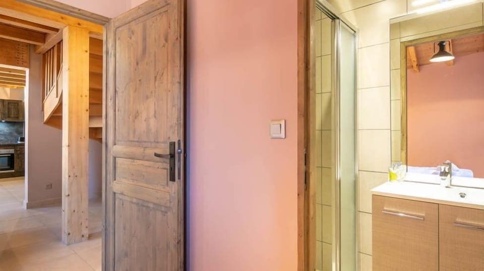 Get ready for your day in the bathroom.