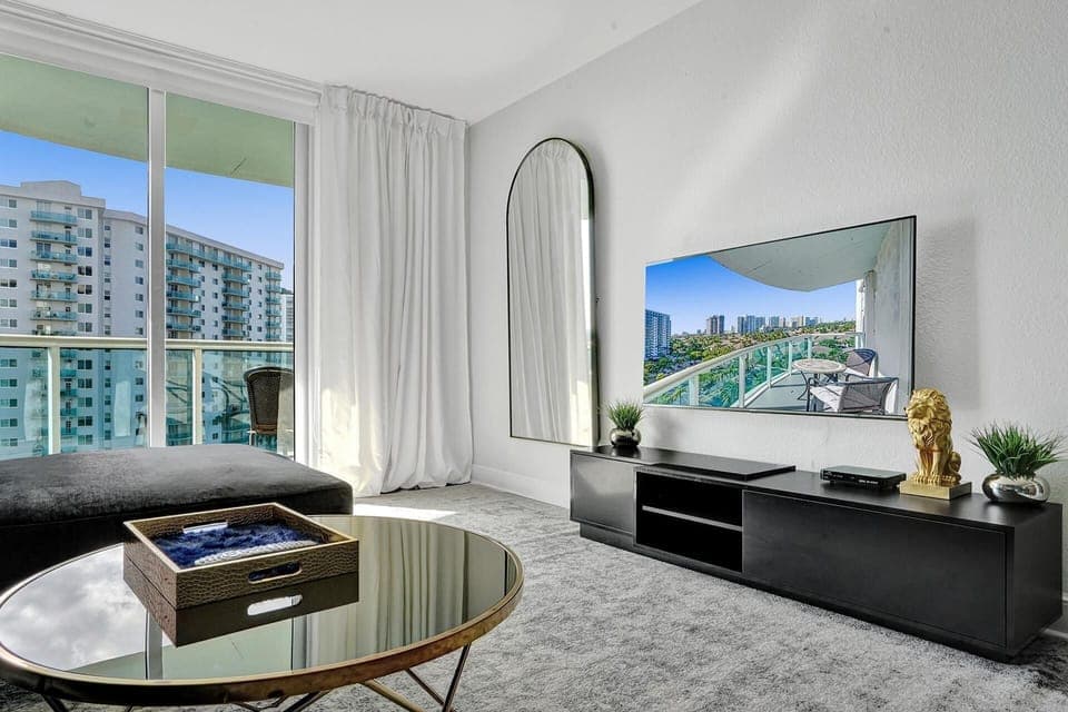 65-inch LED TV with cable channels