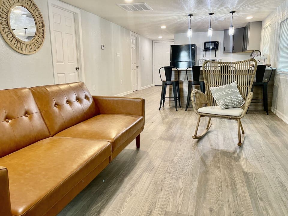 Living area with open concept