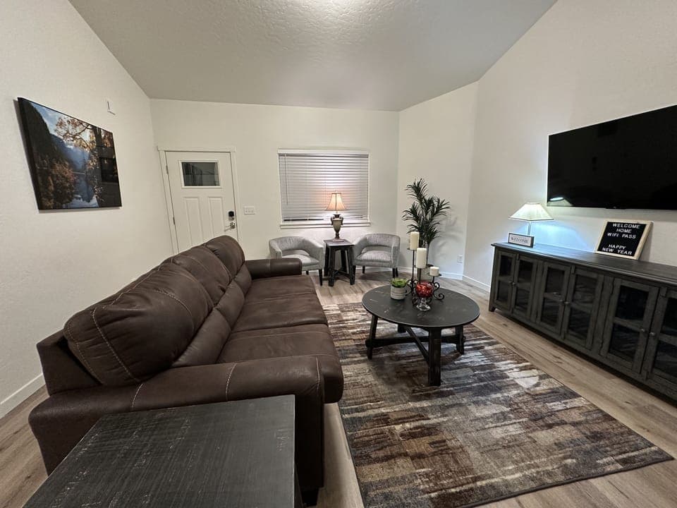 The living room.
