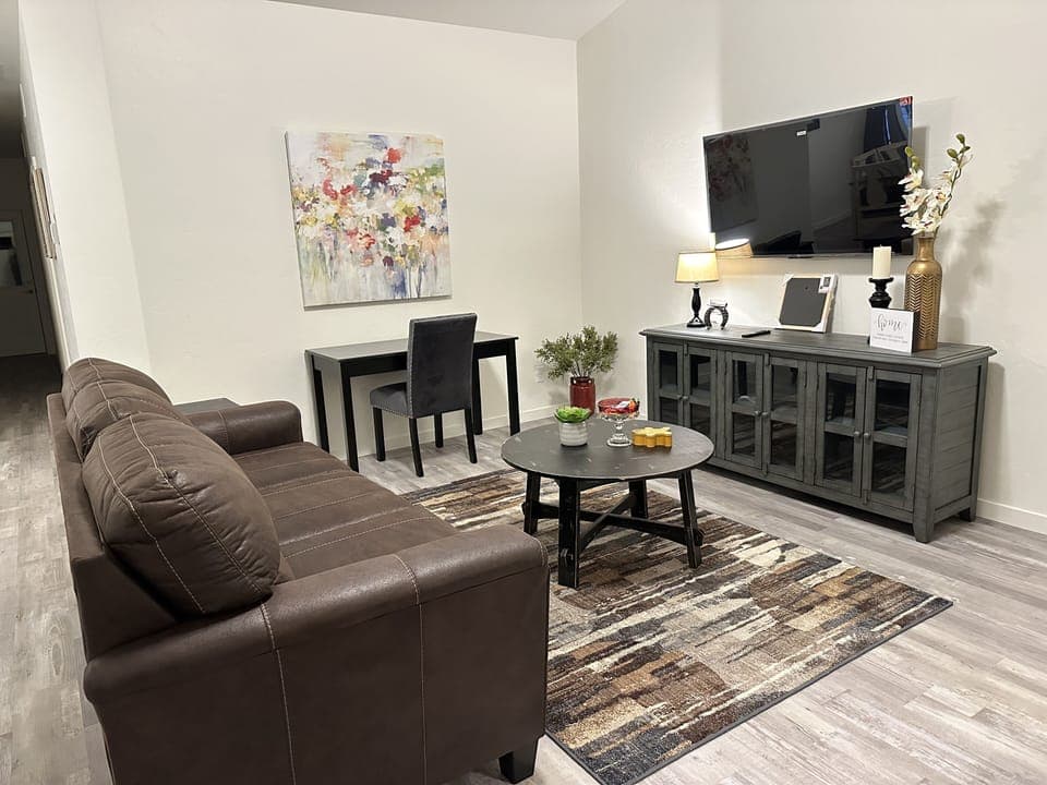 The living room.