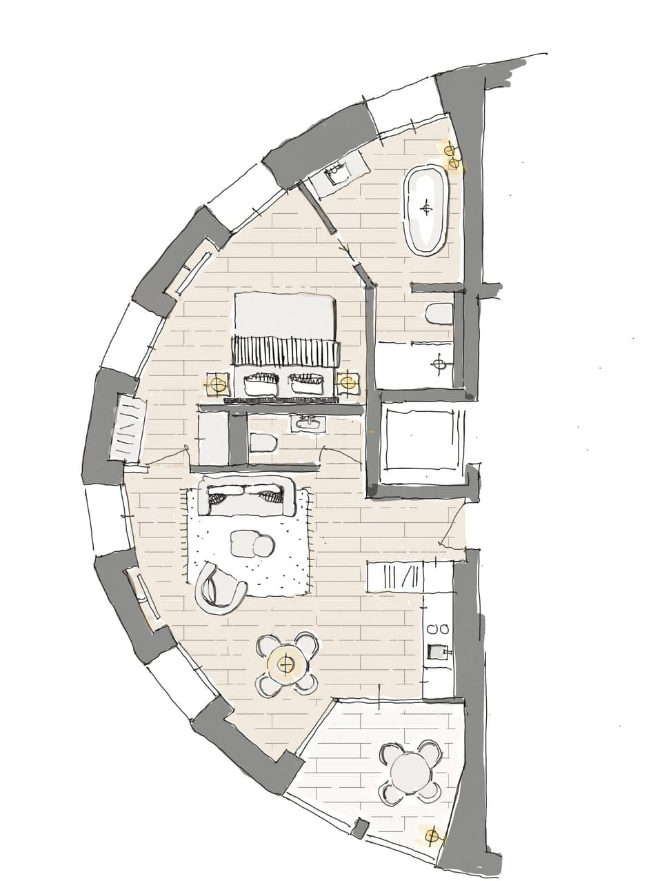 Suite | Hypo-allergenic bedding, down comforters, minibar, in-room safe