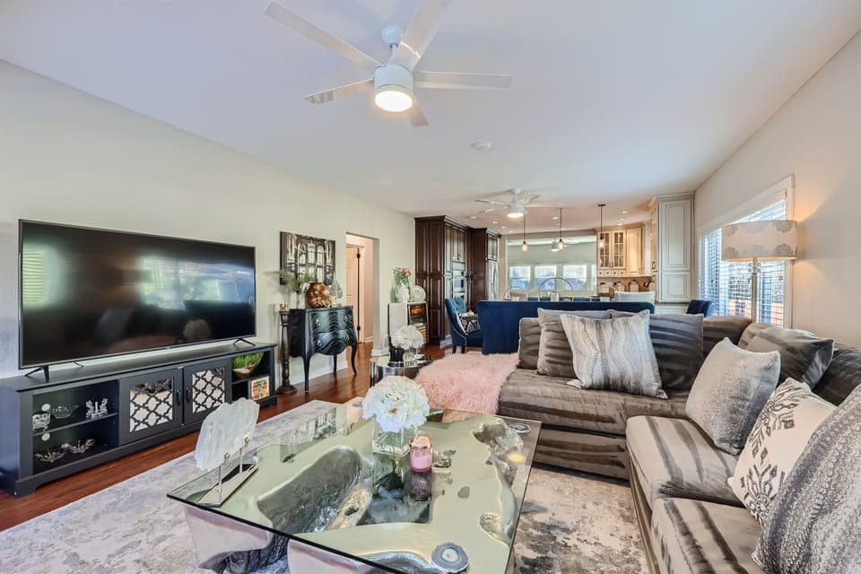 Living room with TV