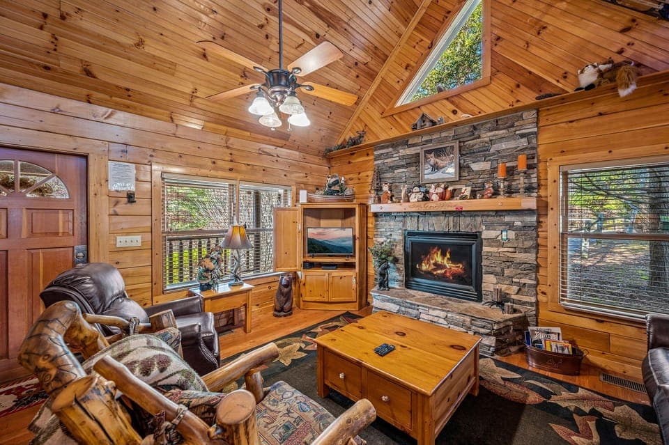 Fox N' Socks' cozy living area