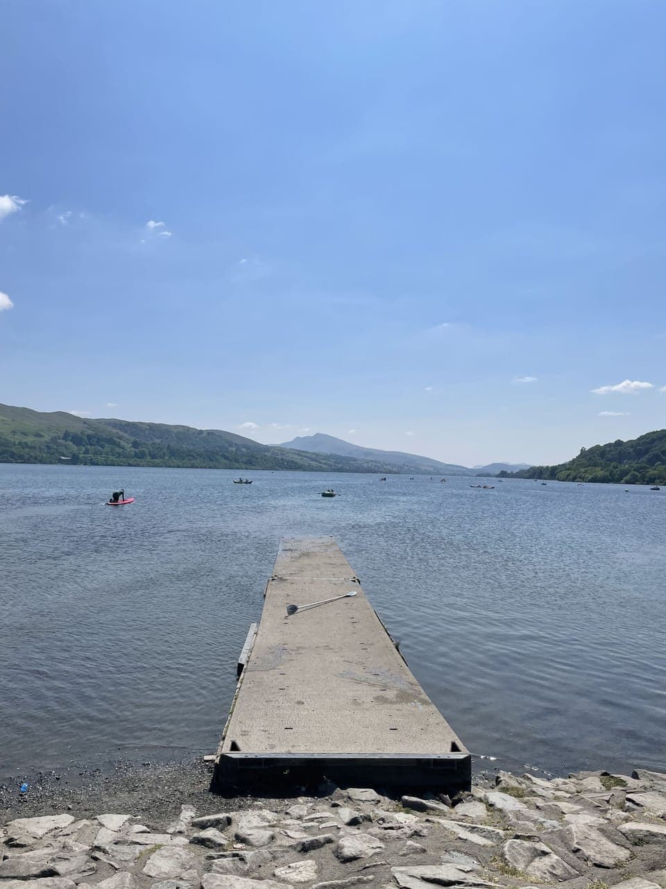 Bala Lake with Aran Mountains in the distace