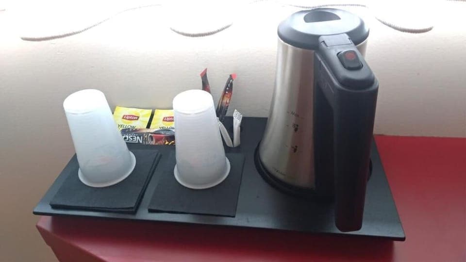 Desk, iron/ironing board, travel crib, free WiFi