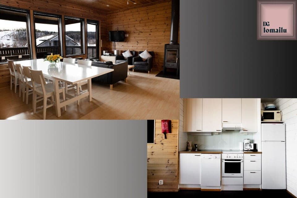 Olohuone ja avokeittiö