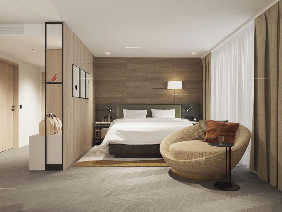 Deluxe Room, 1 King Bed | In-room safe, blackout drapes, free WiFi, bed sheets